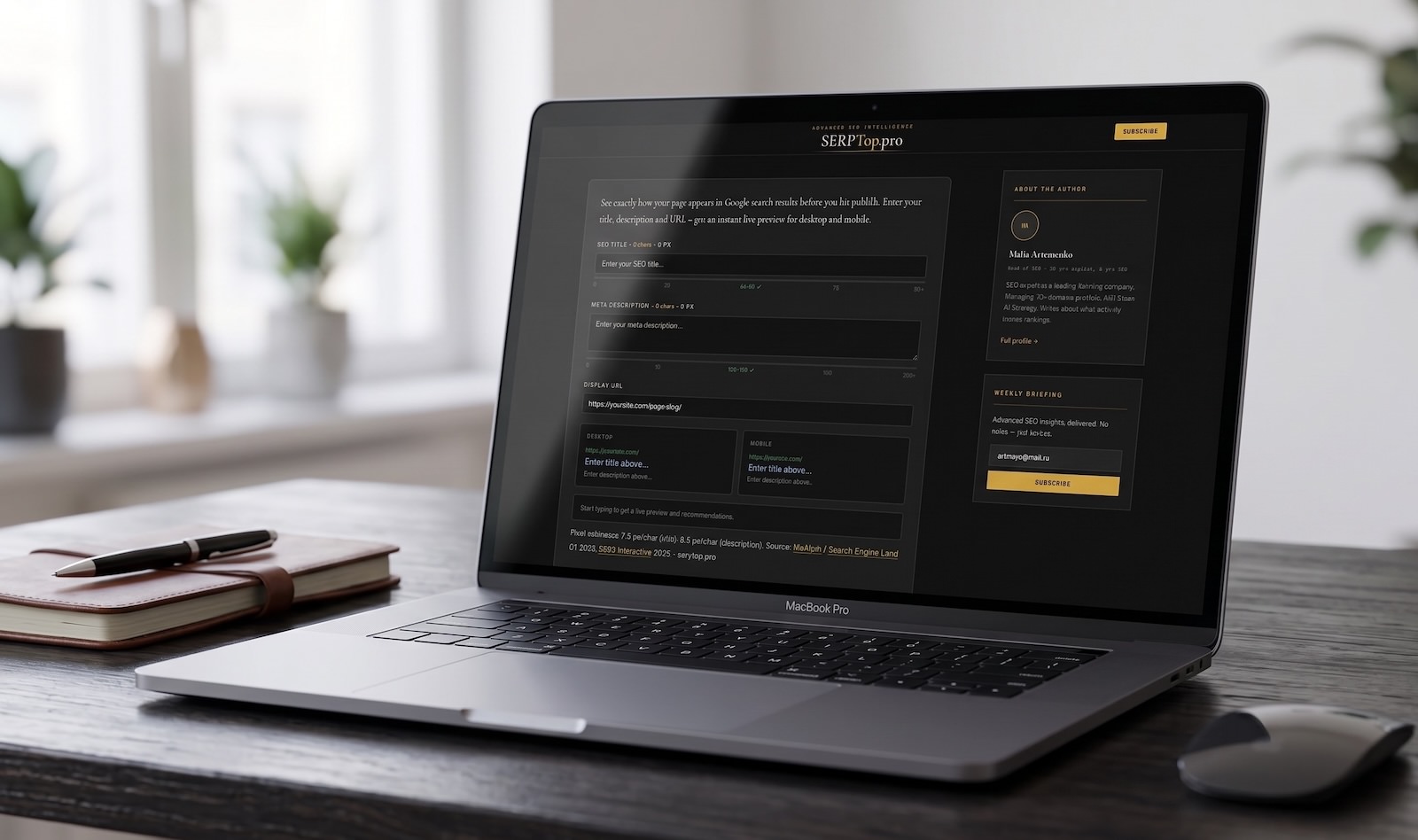 SERP Preview Tool – Check Title & Description Length